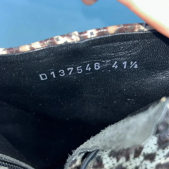 AGL Marette Snake print leather boot women EU 41 1/2 EUC cognac Attilio Giusti - Picture 8 of 13